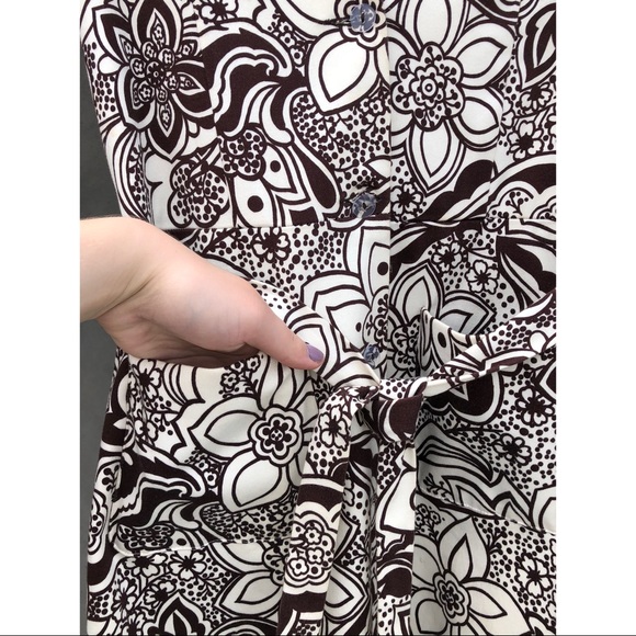 Edward An floral lightweight long jacket with tie - Picture 4 of 5